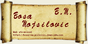 Bosa Mojsilović vizit kartica